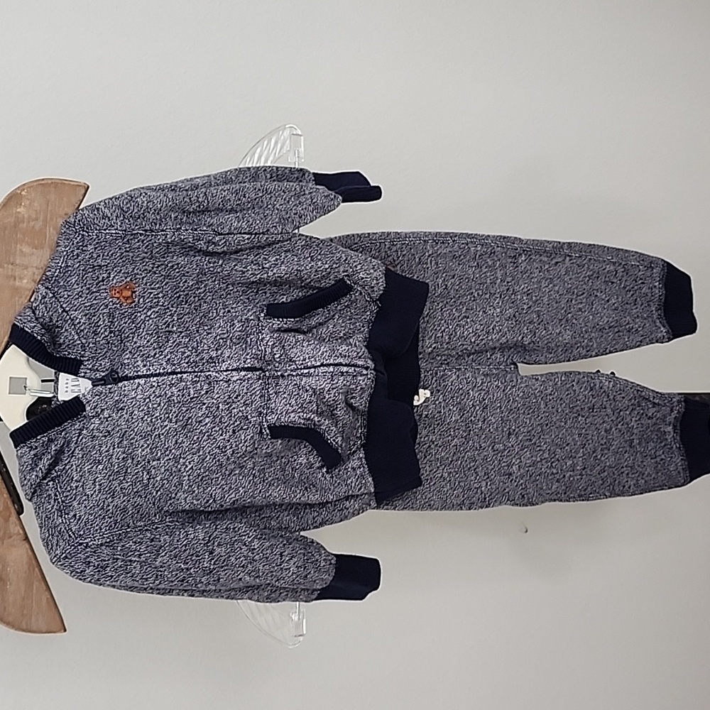 Baby Gap Two Piece Set Outfit Pants Jackets Blue 6-12 Months